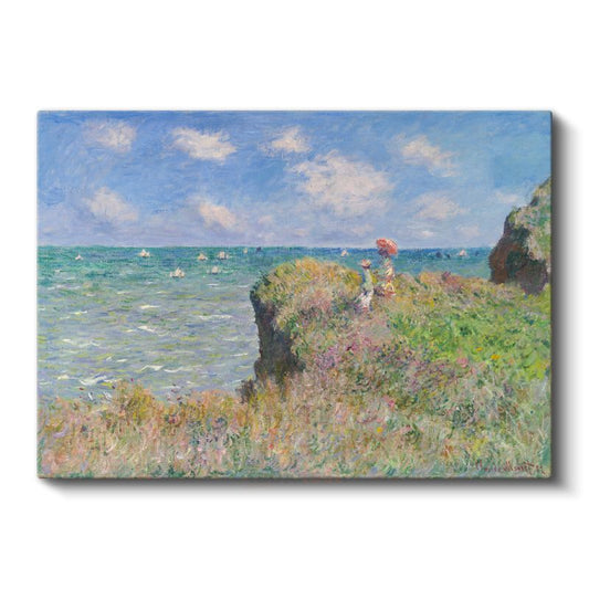 Claude Monet - Pourville Yakınlarında Uçurum Kanvas Tablo