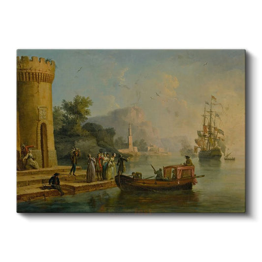 Claude Lorrain - Liman Manzarası Kanvas Tablo