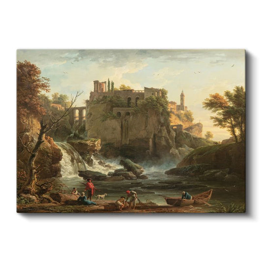 Claude Lorrain - Tivoli Şelalesi Kanvas Tablo