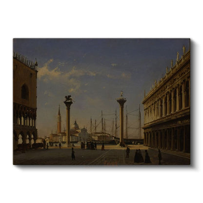 Canaletto - Venedik San Marco Meydanı Kanvas Tablo