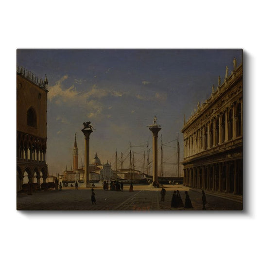 Canaletto - Venedik San Marco Meydanı Kanvas Tablo