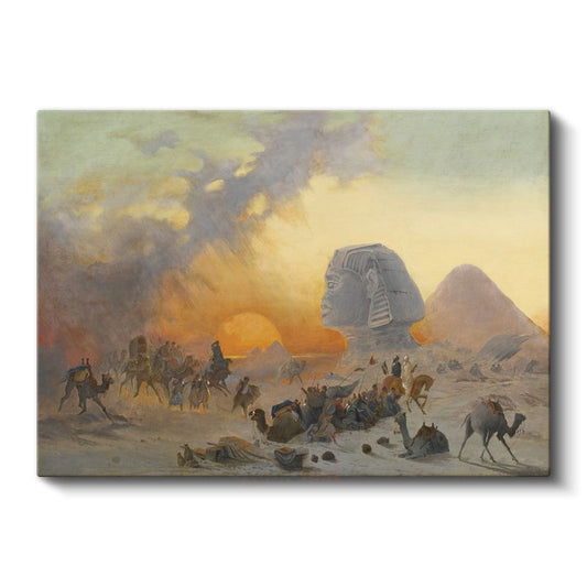 David Roberts - Mısır Sfenks ve Piramitler Kanvas Tablo