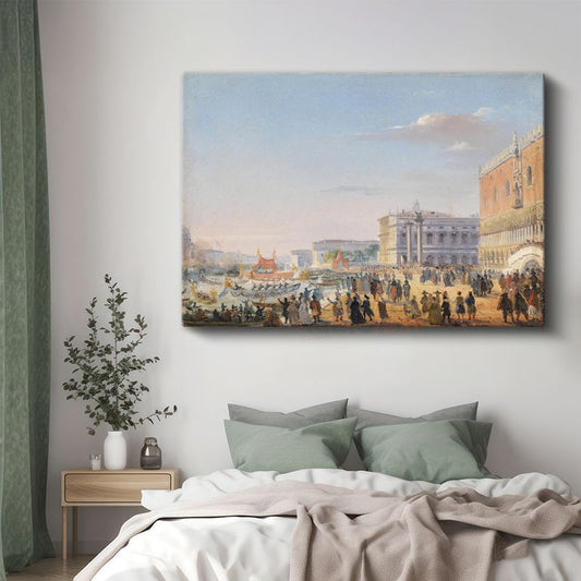 Canaletto - Venedik Rıhtımı Kanvas Tablo