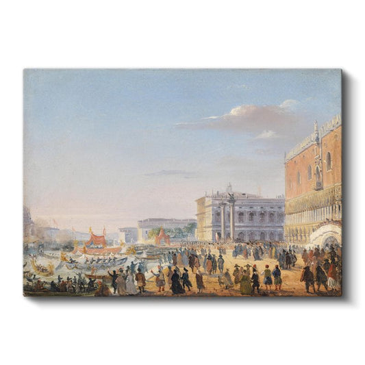 Canaletto - Venedik Rıhtımı Kanvas Tablo