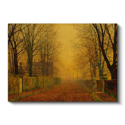 John Atkinson Grimshaw - Sonbahar Yolu Kanvas Tablo