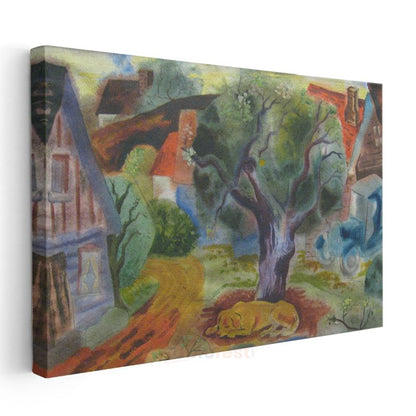 Marc Chagall - Köy Manzarası Kanvas Tablo