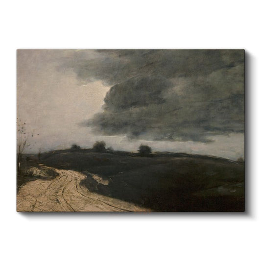 Jean-Baptiste-Camille Corot - Fırtınalı Manzara Kanvas Tablo