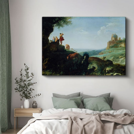 Claude Lorrain - Mitolojik Manzara Kanvas Tablo