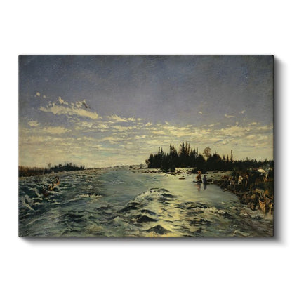 Charles-François Daubigny - Nehir Manzarası Kanvas Tablo