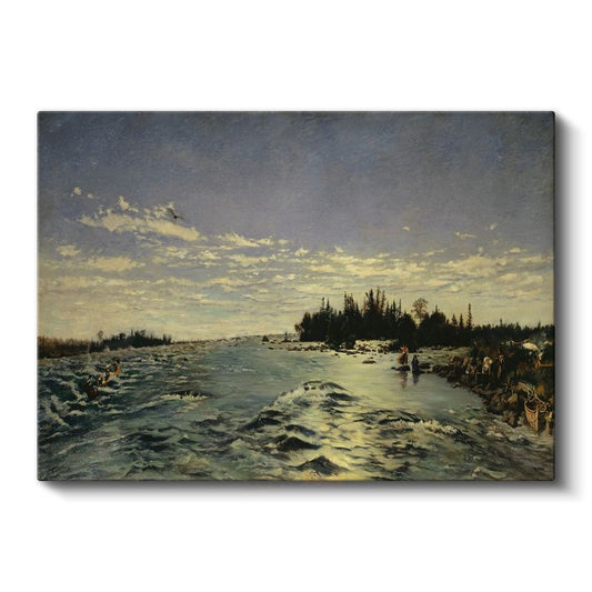 Charles-François Daubigny - Nehir Manzarası Kanvas Tablo