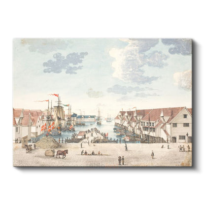 Christoffer Wilhelm Eckersberg - Liman Manzarası Kanvas Tablo