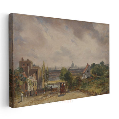John Constable - Londra Manzarası Kanvas Tablo