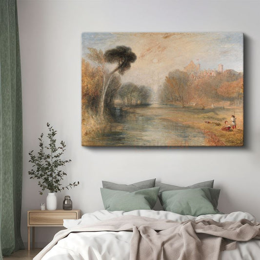 J.M.W. Turner - Nehir Manzarası Kanvas Tablo