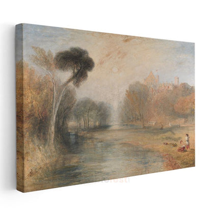 J.M.W. Turner - Nehir Manzarası Kanvas Tablo