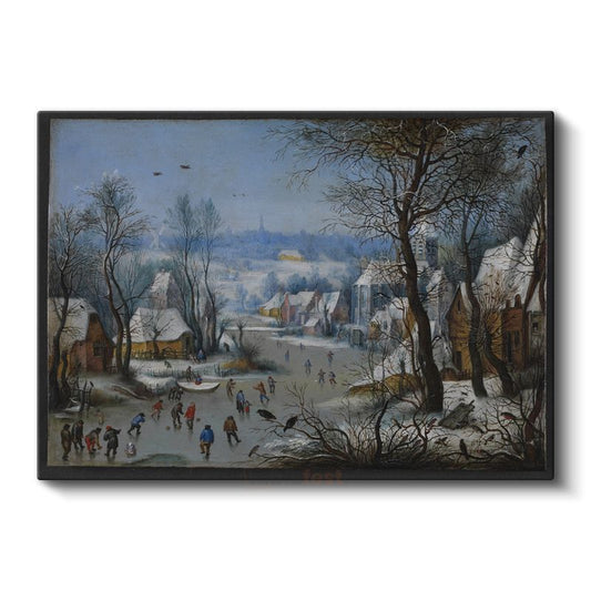 Pieter Bruegel - Kış Manzarası Kanvas Tablo