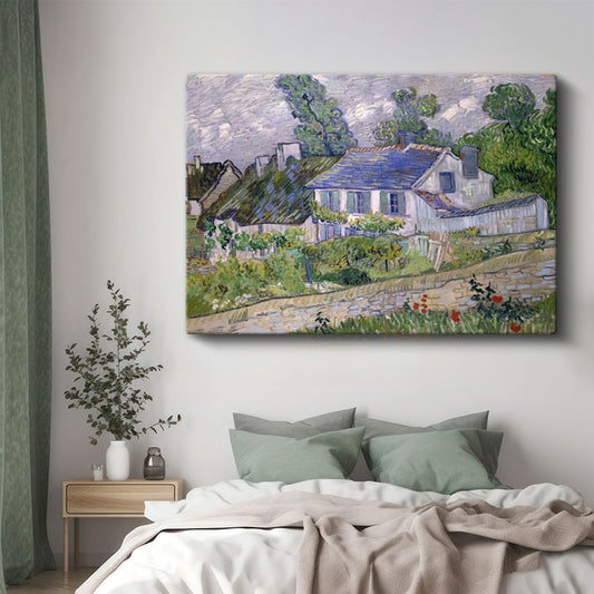 Vincent van Gogh - Auvers'deki Evler Kanvas Tablo