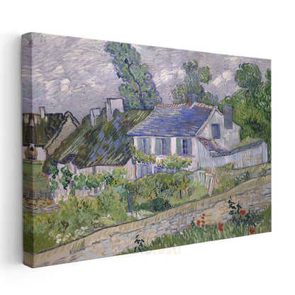 Vincent van Gogh - Auvers'deki Evler Kanvas Tablo