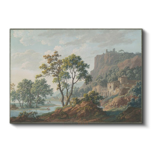 Claude Lorrain - İtalyan Manzarası Kanvas Tablo