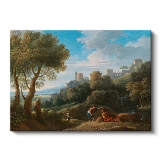 Claude Lorrain - Pastoral Manzara Kanvas Tablo