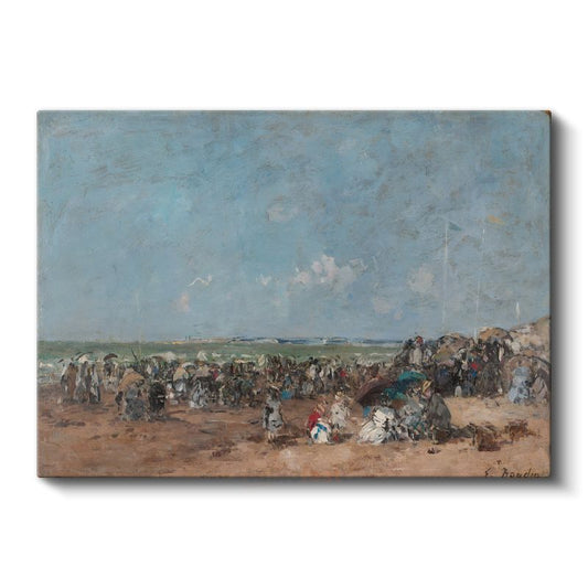 Eugène Boudin - Sahil Manzarası Kanvas Tablo