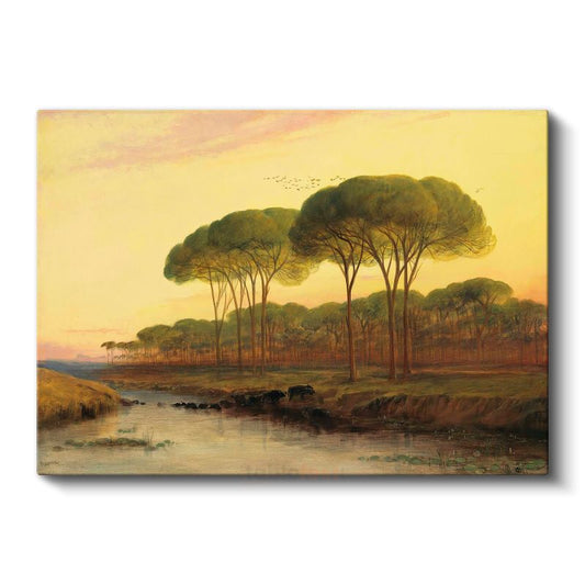 George Inness - Toskana Çam Ormanı Kanvas Tablo
