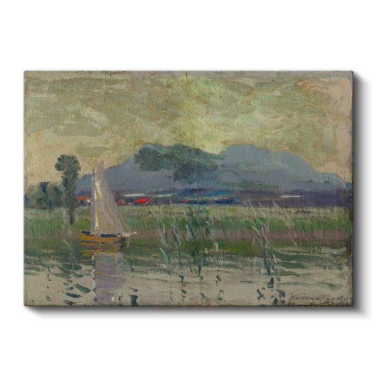 Arthur Streeton - Göl Manzarası Kanvas Tablo