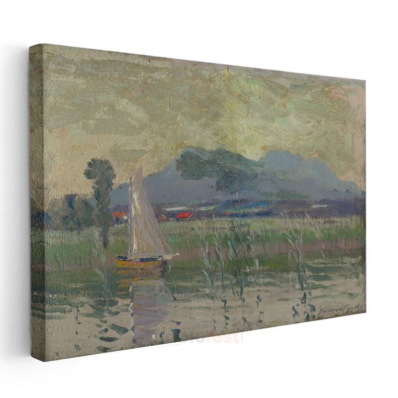 Arthur Streeton - Göl Manzarası Kanvas Tablo