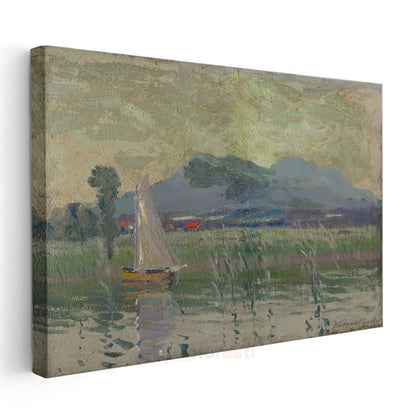 Arthur Streeton - Göl Manzarası Kanvas Tablo