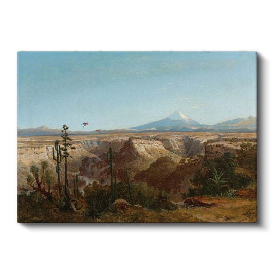 Frederic Edwin Church - Dağ Manzarası Kanvas Tablo