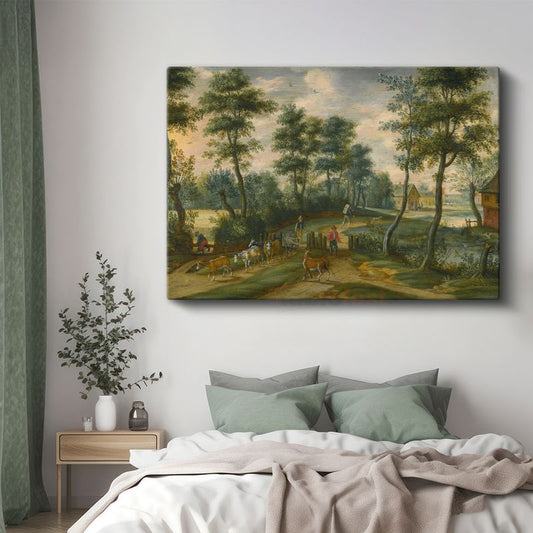 Jan Brueghel - Kırsal Manzara Kanvas Tablo