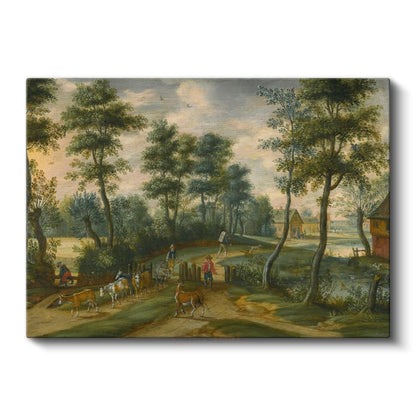 Jan Brueghel - Kırsal Manzara Kanvas Tablo