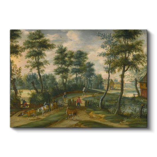 Jan Brueghel - Kırsal Manzara Kanvas Tablo