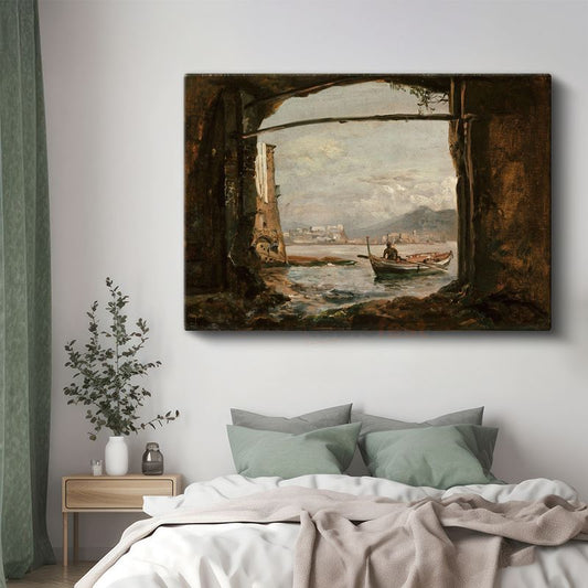 Joseph Mallord William Turner - Mağaradan Deniz Manzarası Kanvas Tablo