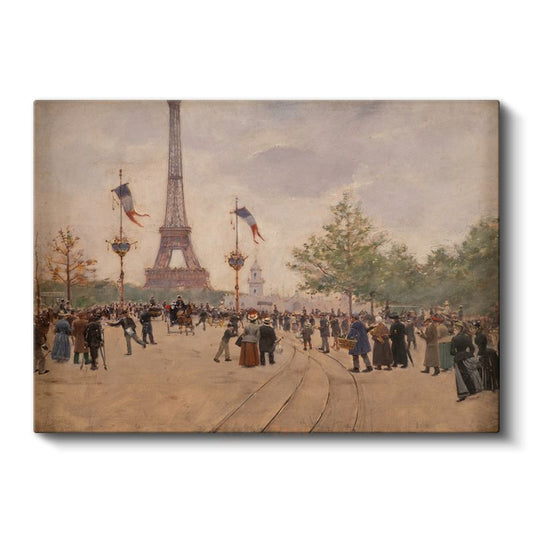 Jean Béraud - Eyfel Kulesi Manzarası Kanvas Tablo