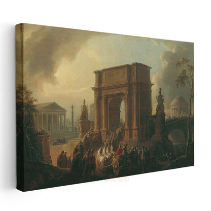 Giovanni Paolo Panini - Roma Zafer Takı Kanvas Tablo