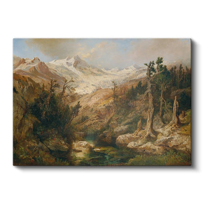 Albert Bierstadt - Dağ Manzarası Kanvas Tablo