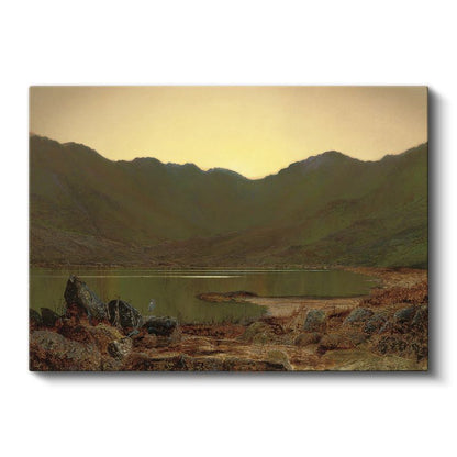 John Constable - Dağlar Arasında Göl Manzarası Kanvas Tablo