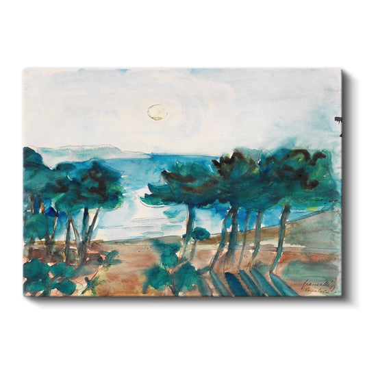 Joaquín Sorolla - Akdeniz Kıyısı Manzarası Kanvas Tablo