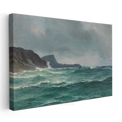 Ivan Aivazovsky - Fırtınalı Deniz Kanvas Tablo