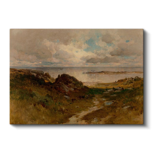 William Trost Richards - Kıyı Manzarası Kanvas Tablo