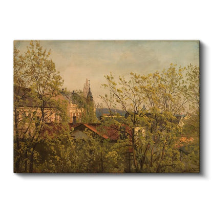 Camille Pissarro - Bahar Manzarası Kanvas Tablo