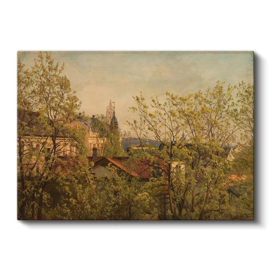 Camille Pissarro - Bahar Manzarası Kanvas Tablo