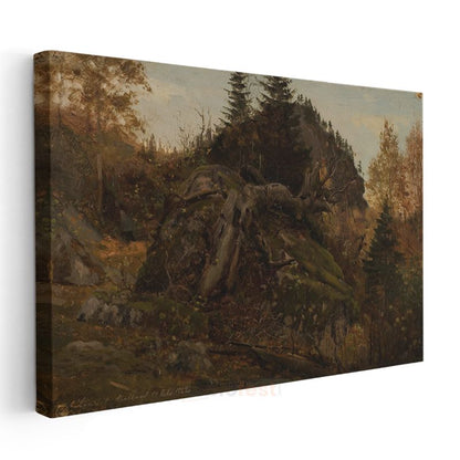 Sanford Robinson Gifford - Sonbahar Ormanı Kanvas Tablo