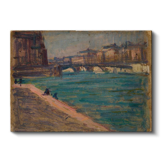 Claude Monet - Seine Nehri Üzerinde Köprü Kanvas Tablo