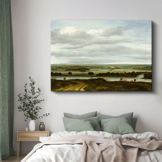 Jacob van Ruisdael - Geniş Ova Manzarası Kanvas Tablo