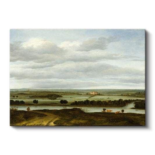 Jacob van Ruisdael - Geniş Ova Manzarası Kanvas Tablo