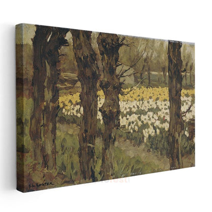 Vincent van Gogh - Nergis Bahçesi Kanvas Tablo