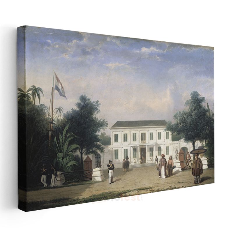 Jean-Léon Gérôme - Sömürge Evi Kanvas Tablo