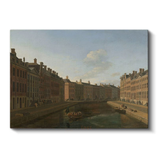 Jan van der Heyden - Amsterdam Kanalı Kanvas Tablo