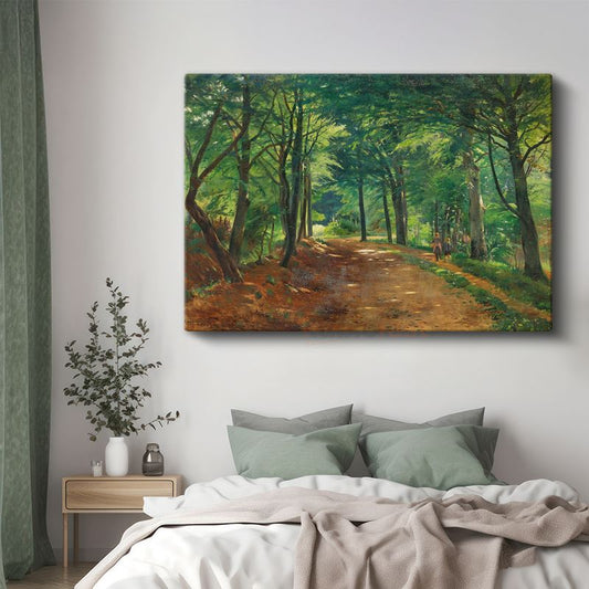 Camille Pissarro - Orman Yolu Kanvas Tablo